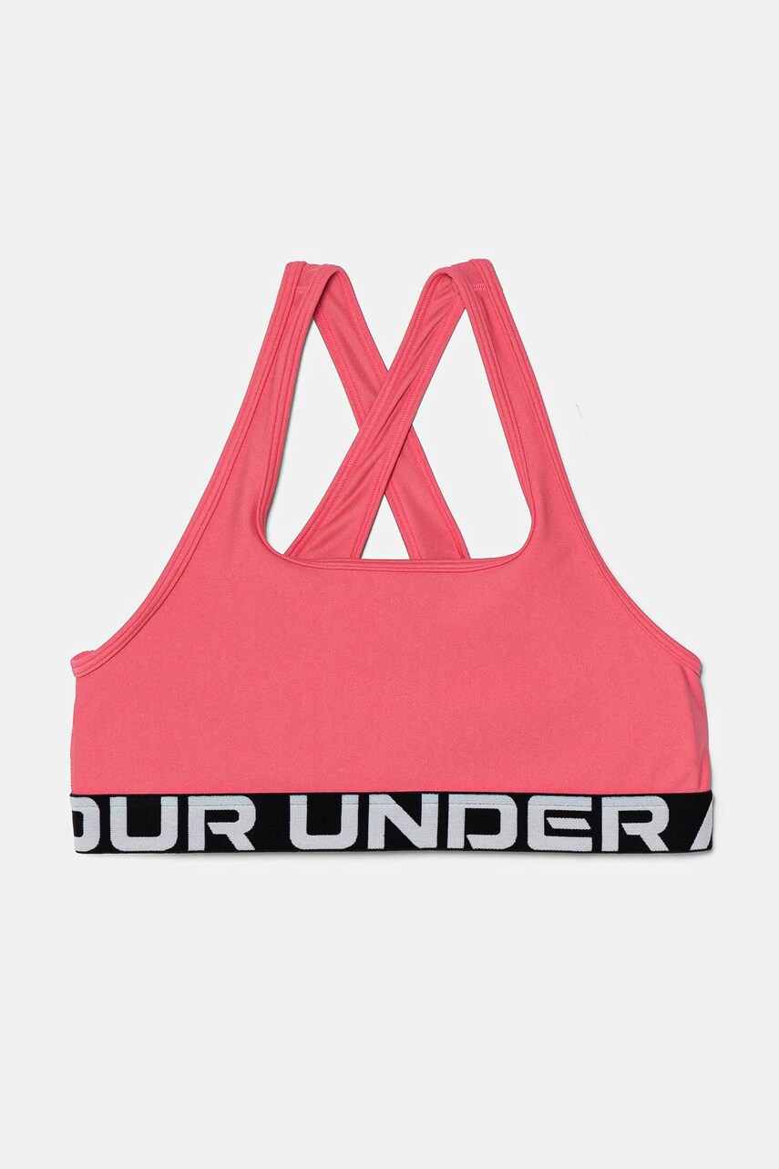 Under Armour sutien fete Crossback Bra culoarea roz, 1390066