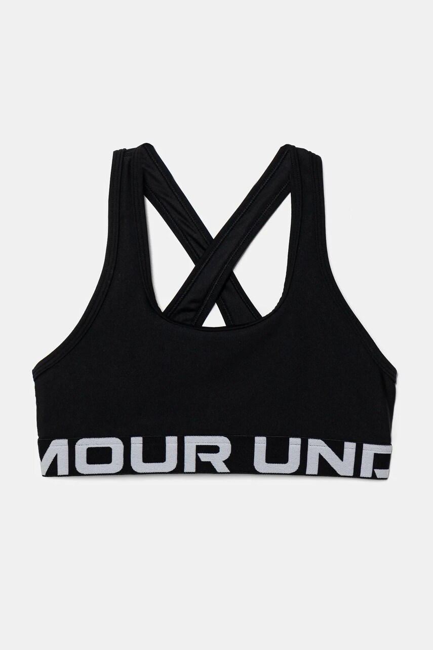 Under Armour sutien fete Crossback Bra culoarea negru, 1390066