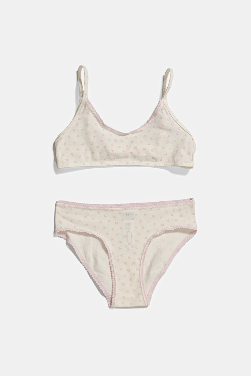 United Colors of Benetton sutien și chiloți pentru copii culoarea bej, 319X0K02L