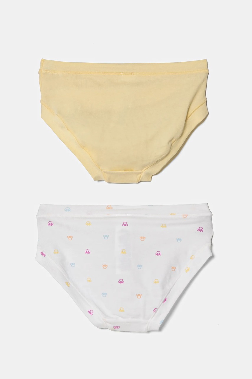 Дитячі труси United Colors of Benetton 2-pack колір білий 33R00S02H