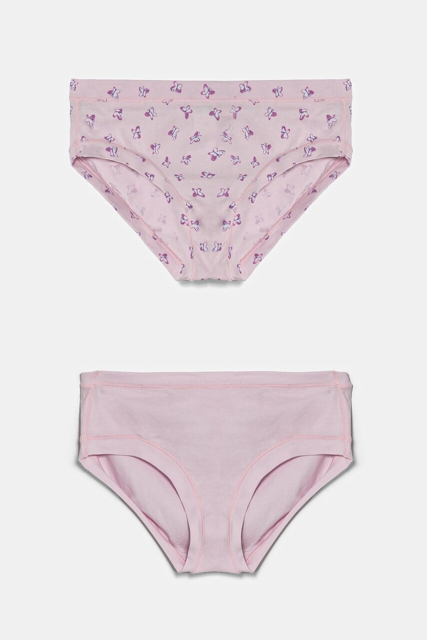 United Colors of Benetton chiloti copii 2-pack culoarea roz, 33R00S02H