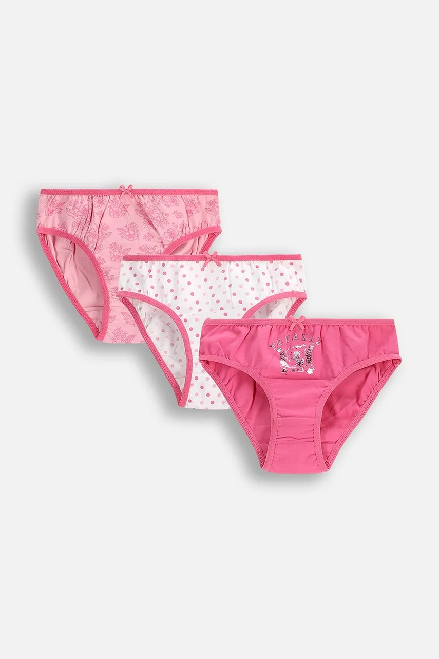 Coccodrillo chiloti copii 3-pack culoarea roz, PANTS