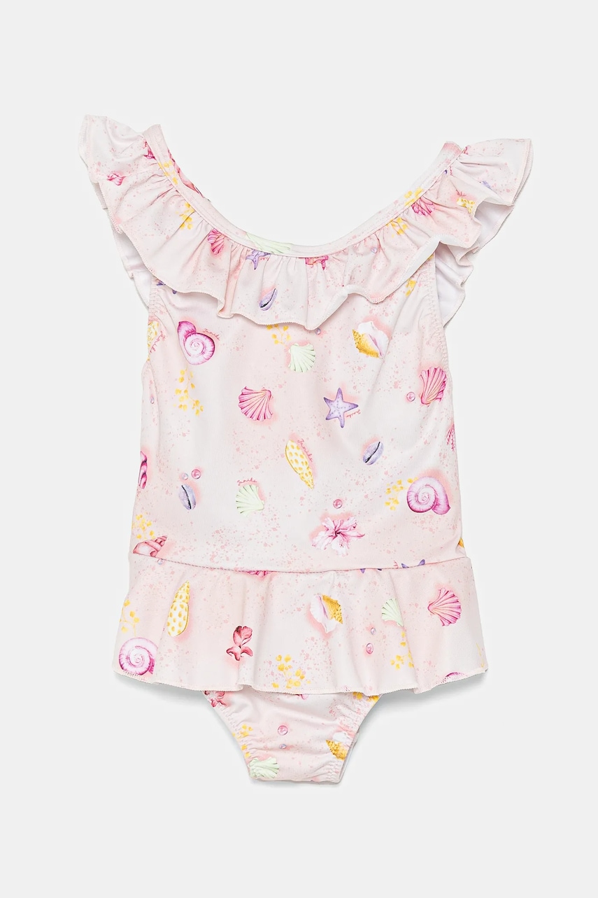 Jamiks costum de baie dintr-o bucată pentru copii MIRAY culoarea bej, JLH163