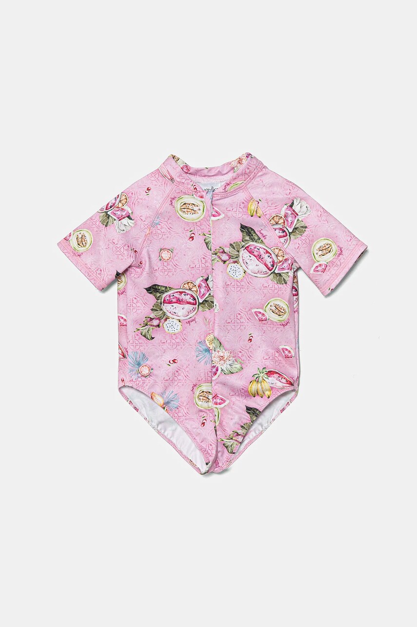 Jamiks costum de baie dintr-o bucata pentru bebelusi SUMMY culoarea roz, JLH090