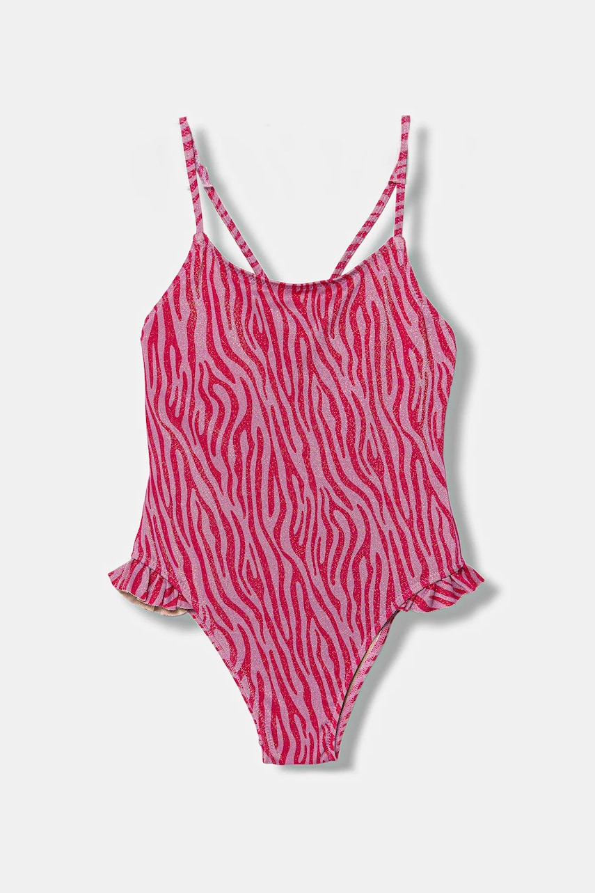 United Colors of Benetton costum de baie dintr-o bucată pentru copii culoarea roz, 3MNR0I00Q