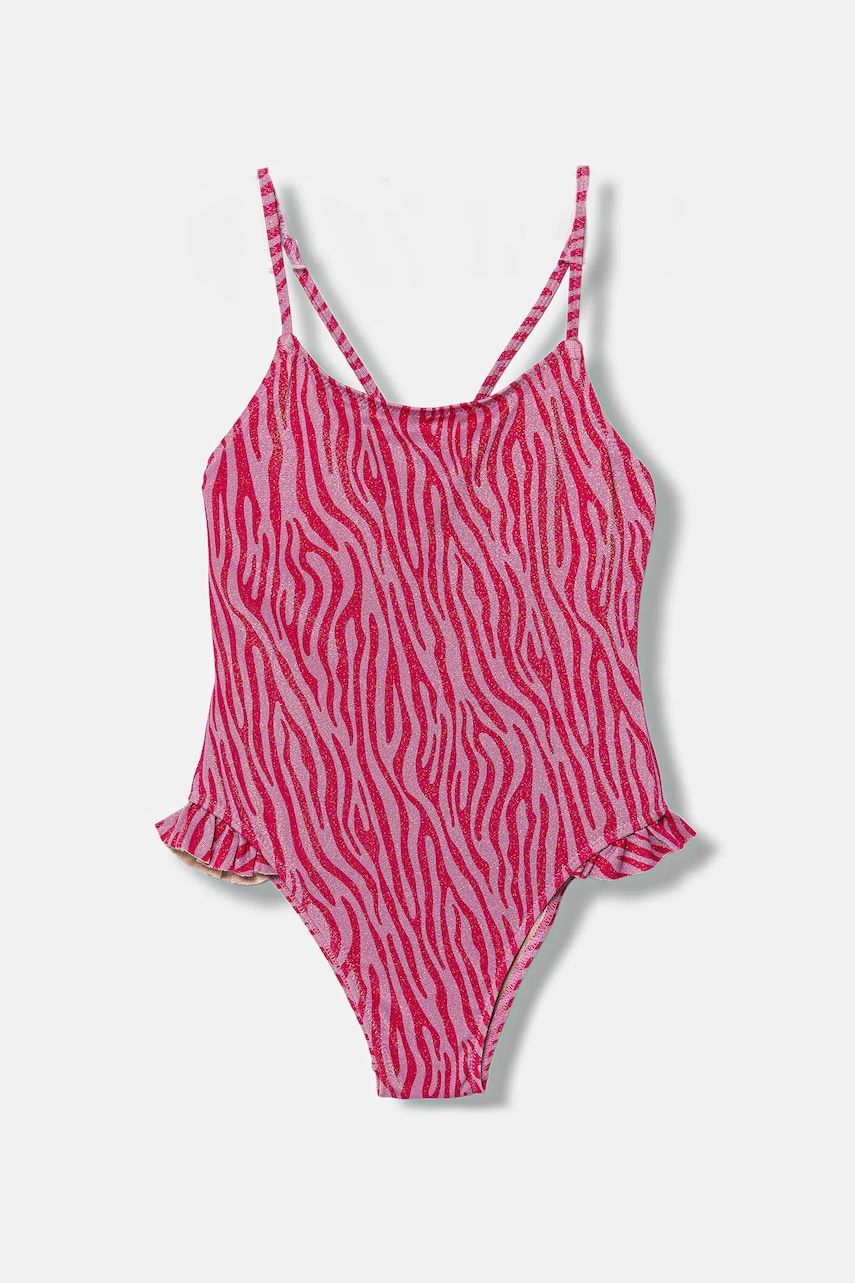 United Colors of Benetton costum de baie dintr-o bucată pentru copii culoarea roz, 3MNR0I00Q