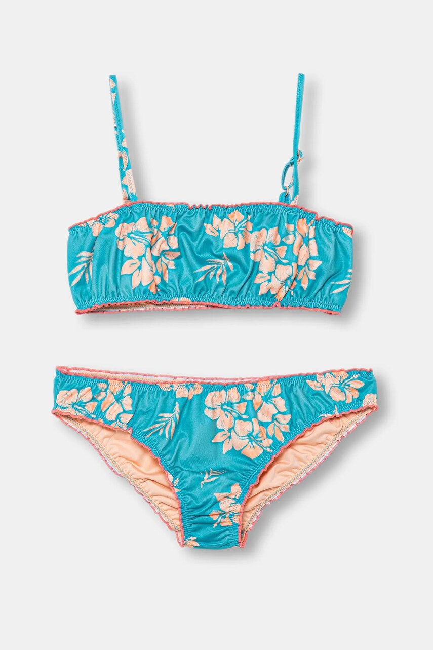 United Colors of Benetton costum de baie pentru copii din două piese culoarea turcoaz, 3MVL0K02W