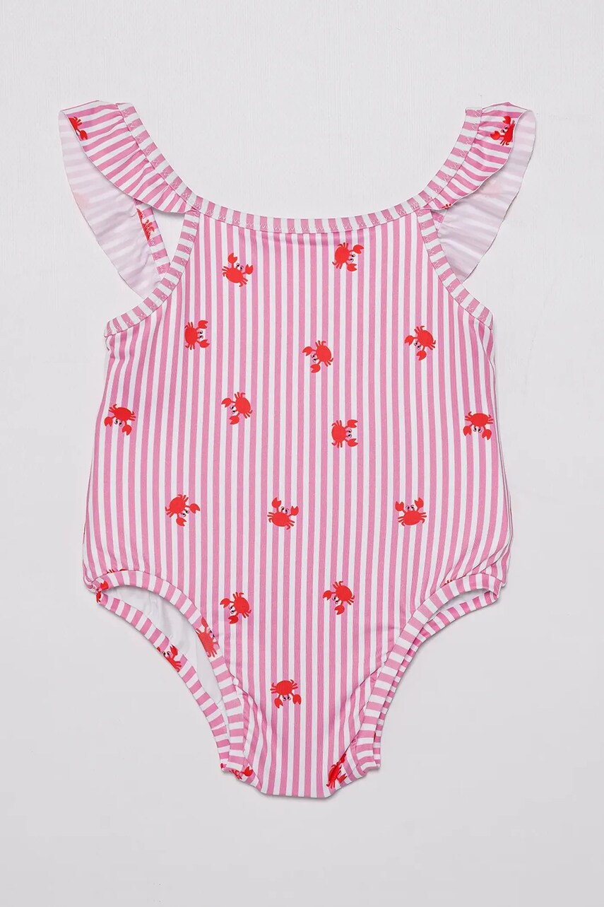 United Colors of Benetton costum de baie dintr-o bucata pentru bebelusi culoarea roz, 3IGW0I00S