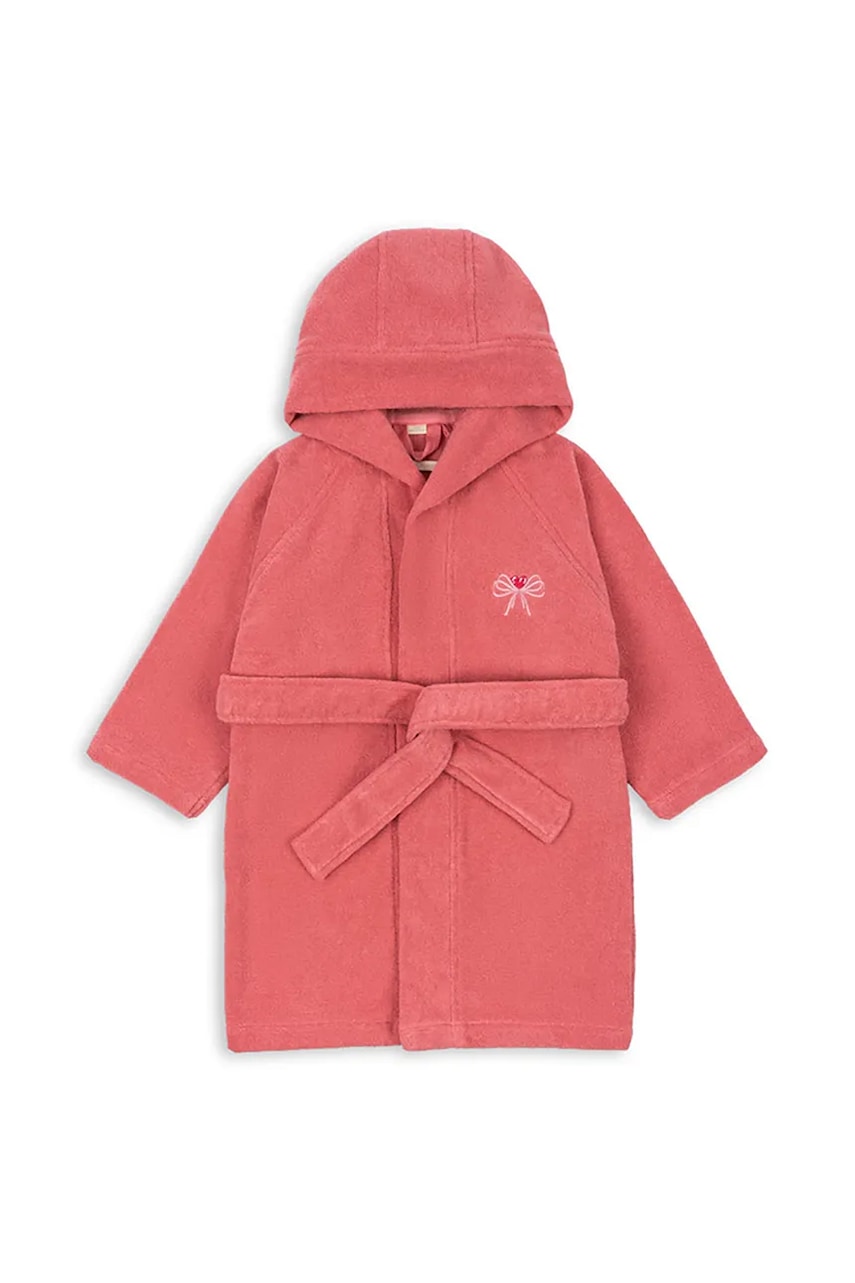 Детский хлопковый халат Konges Sløjd TERRY BATHROBE EMBROIDERY GOTS цвет оранжевый KS102808 Детский хлопковый халат Konges Sløjd TERRY BATHROBE EMBROIDERY GOTS цвет оранжевый KS102808