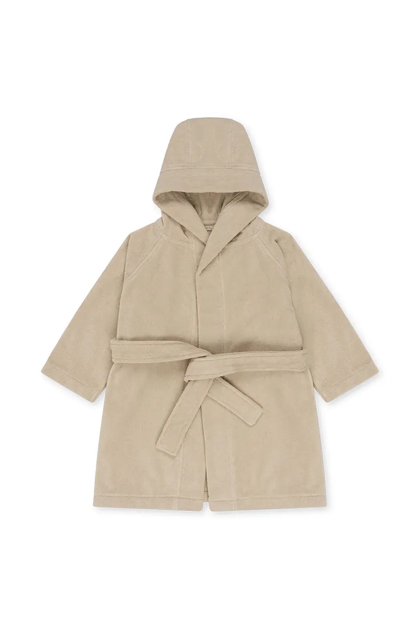 Детский хлопковый халат Konges Sløjd TERRY BATHROBE EMBROIDERY GOTS цвет бежевый KS103319 Детский хлопковый халат Konges Sløjd TERRY BATHROBE EMBROIDERY GOTS цвет бежевый KS103319