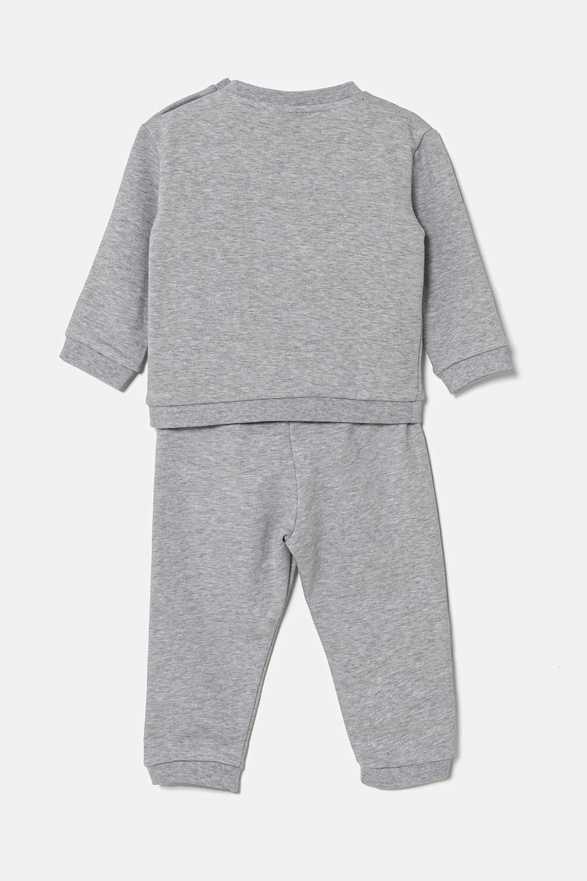 Дитячий бавовняний костюм Lacoste колір сірий 4J8409 Дитячий бавовняний костюм Lacoste колір сірий 4J8409