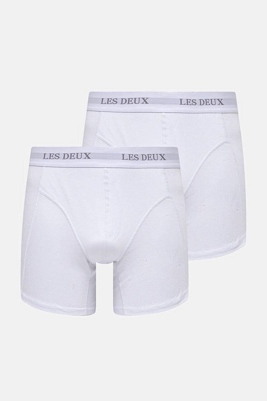 Les Deux boxeri 2-pack bărbați, culoarea alb, LDM960006
