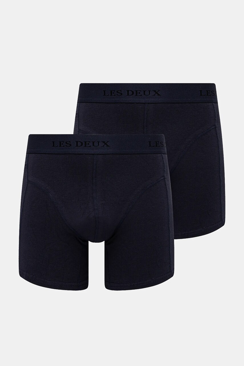 Les Deux boxeri 2-pack bărbați, culoarea bleumarin, LDM960006