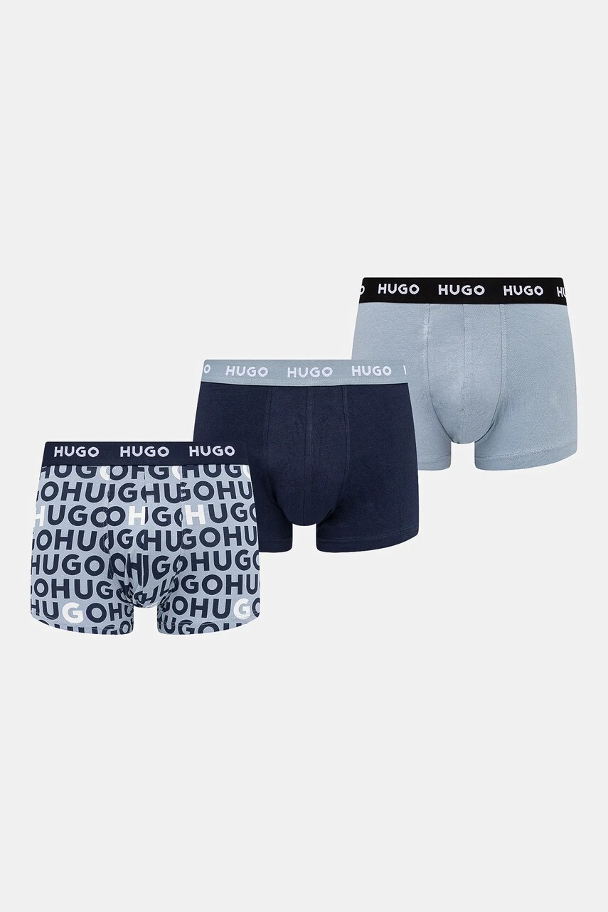HUGO boxeri 3-pack barbati, culoarea negru, 50532550
