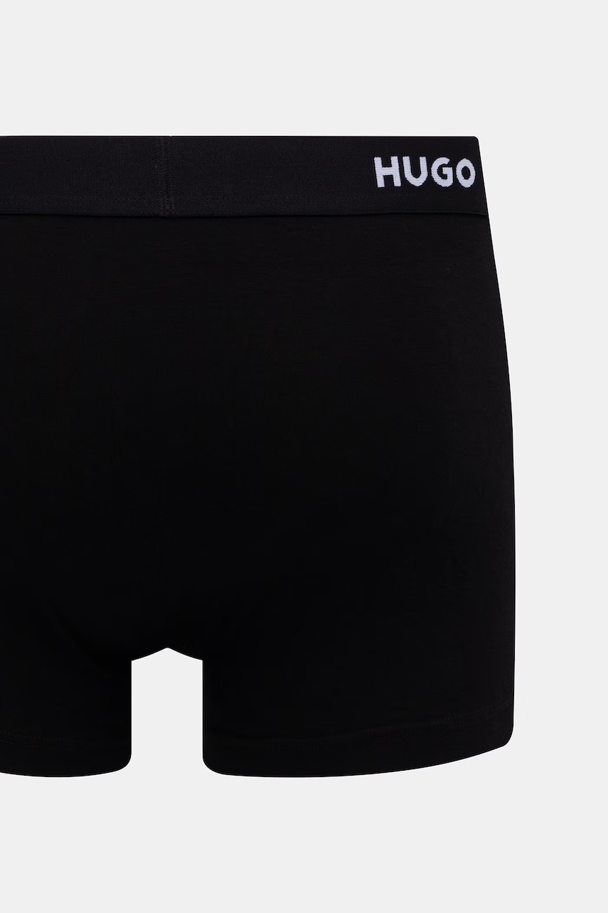 HUGO boxerky pánske bavlnené s elastanom TRIPLET DESIGN 3-pack