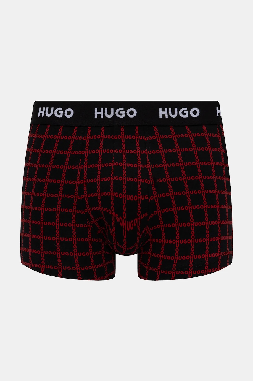 HUGO boxerky pánske bavlnené s elastanom 3-pak