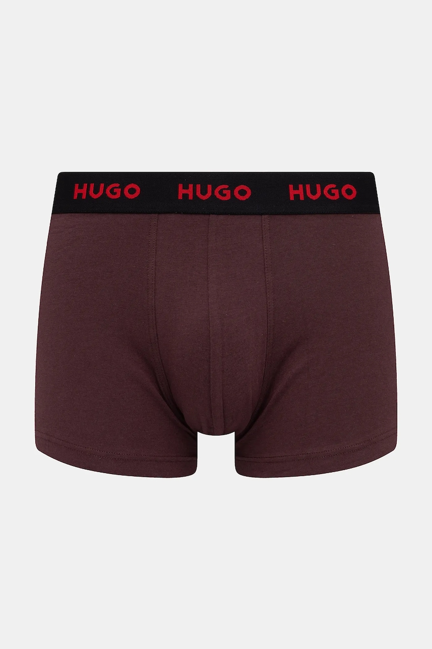 HUGO boxerky bavlnené s elastanom TRUNK TRIPLET PACK 3-pack