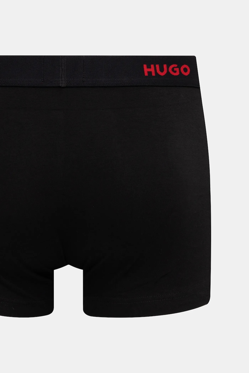 HUGO boxerky bavlnené s elastanom TRUNK TRIPLET PACK 3-pack