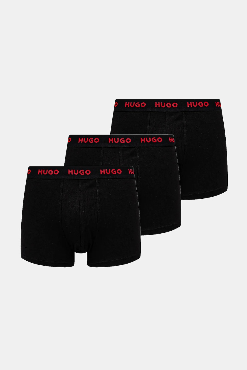 HUGO boxeri 3-pack barbati, culoarea negru, 50532611