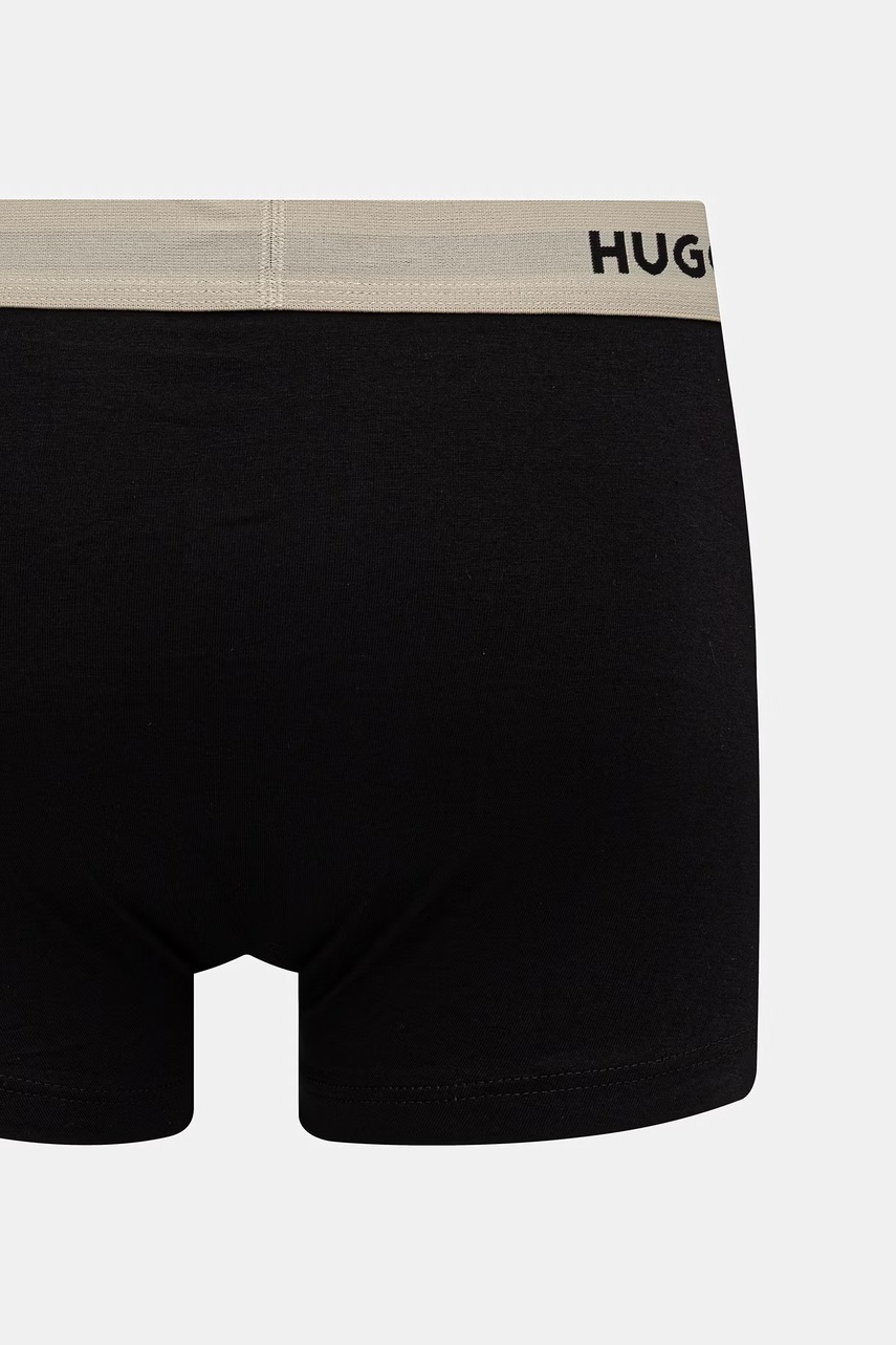 HUGO boxerky pánske bavlnené s elastanom TRUNK TRIPLET PACK 3-pak