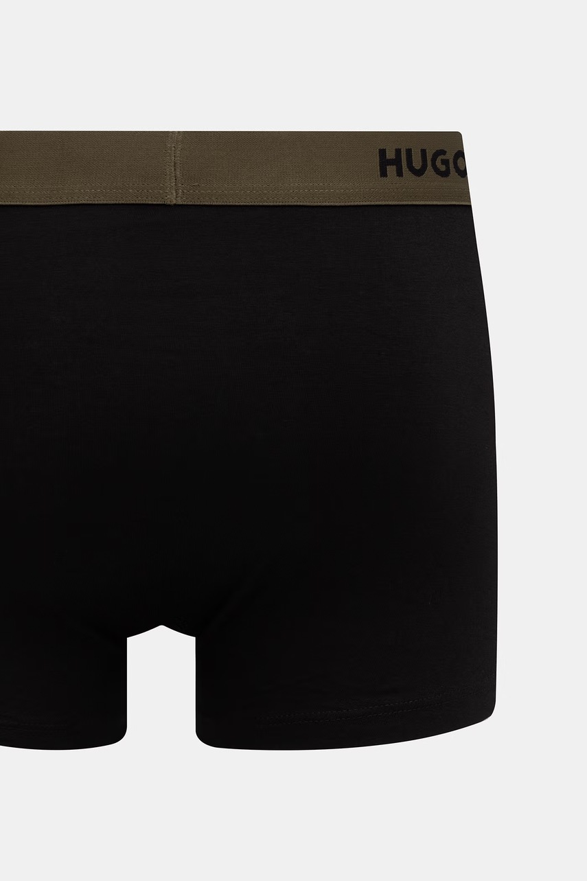 HUGO boxerky pánske bavlnené s elastanom TRUNK TRIPLET PACK 3-pak