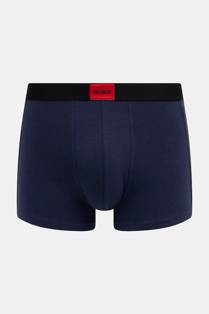 HUGO boxerky pánske bavlnené s elastanom TRUNK TRIPLET GALAXY 3-pak