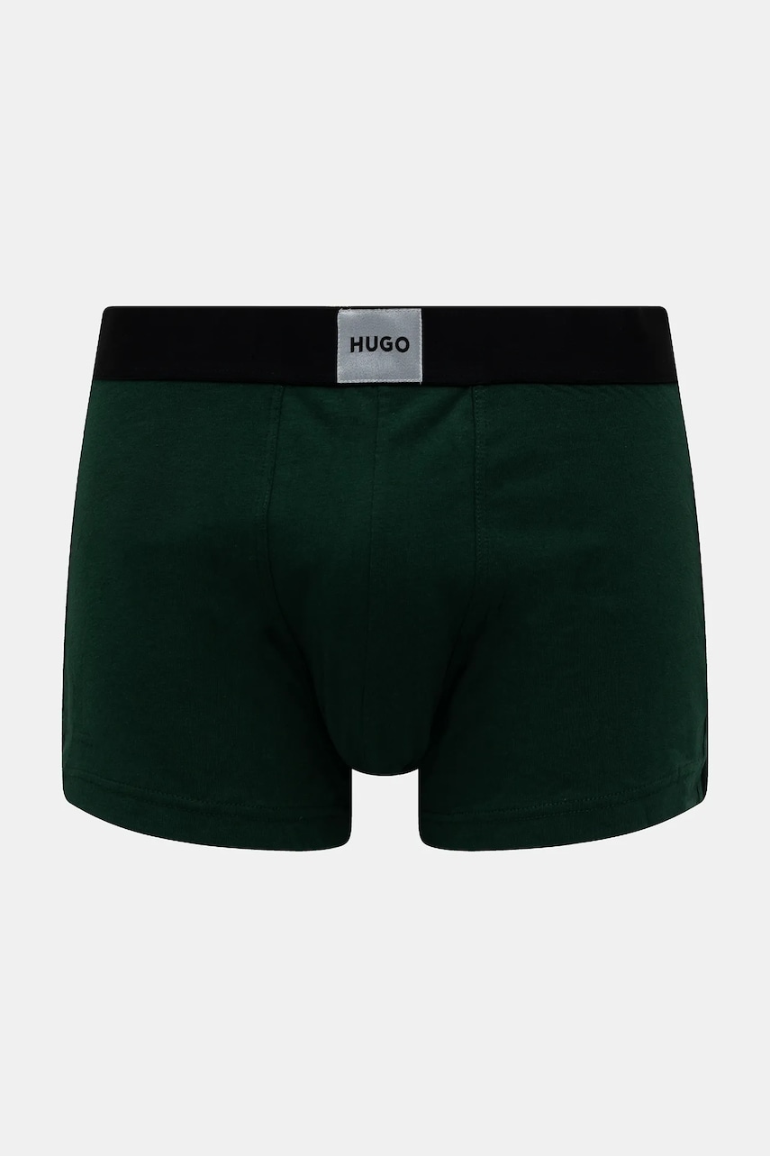 HUGO boxerky pánske bavlnené s elastanom TRUNK TRIPLET GALAXY 3-pak