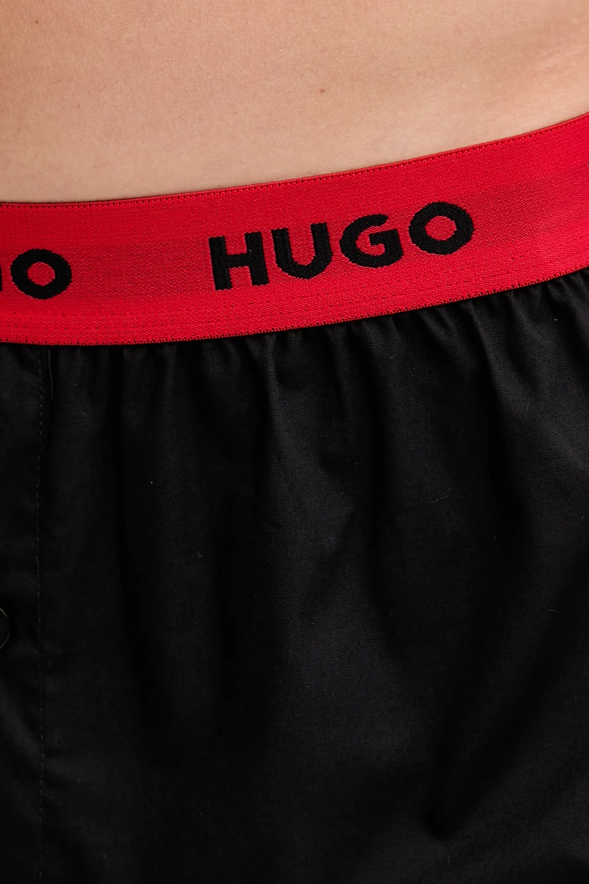 HUGO voľné boxerky pánske bavlnené WOVEN BOXER TRIPLET 3-pak