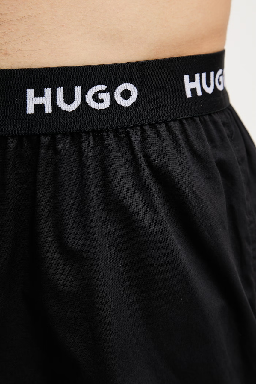 HUGO voľné boxerky pánske bavlnené WOVEN BOXER TRIPLET 3-pak