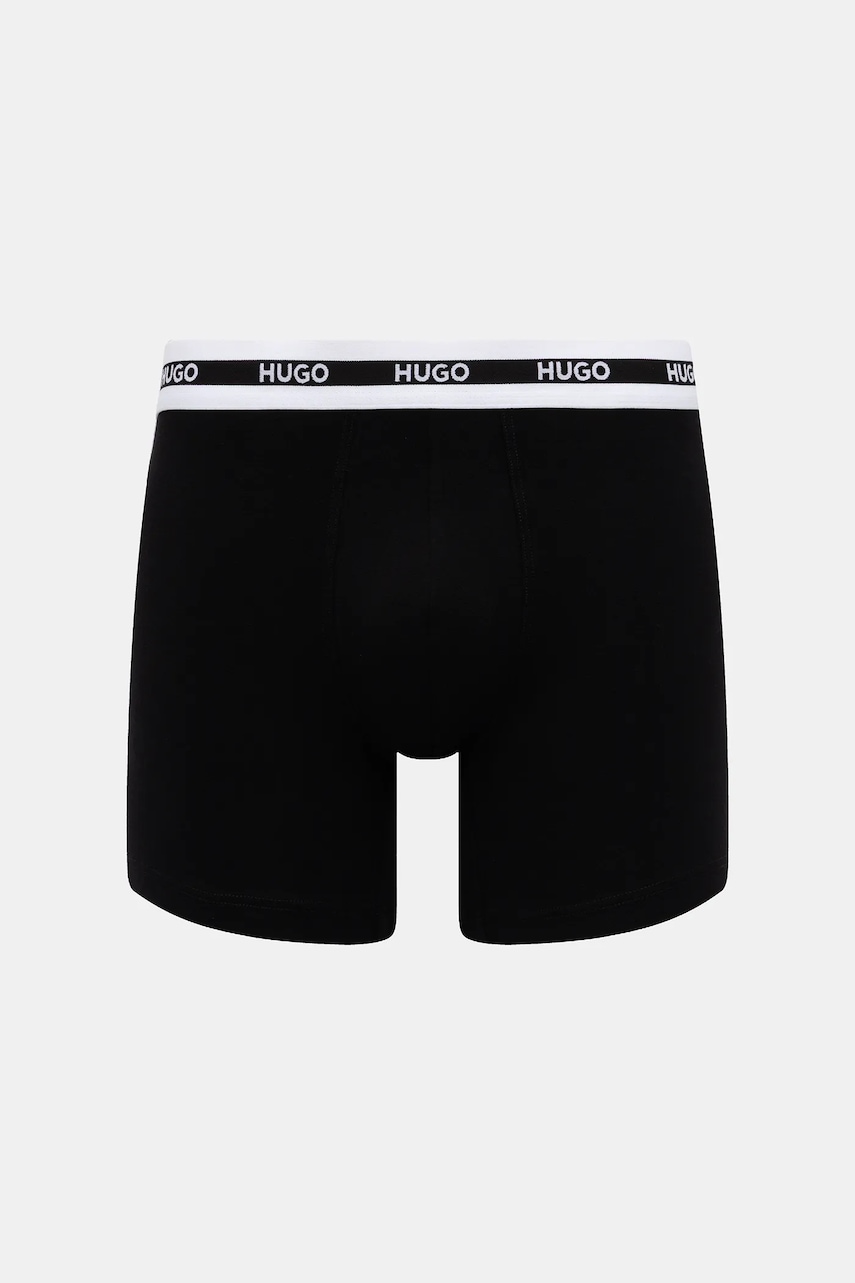 HUGO boxerky pánske bavlnené s elastanom BOXERBR TRIPL PLANET