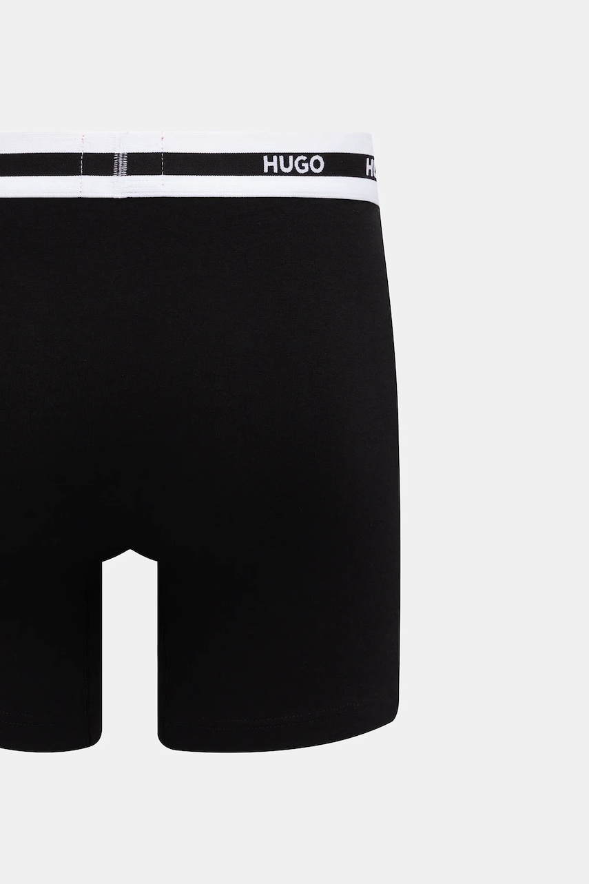 HUGO boxerky pánske bavlnené s elastanom BOXERBR TRIPL PLANET