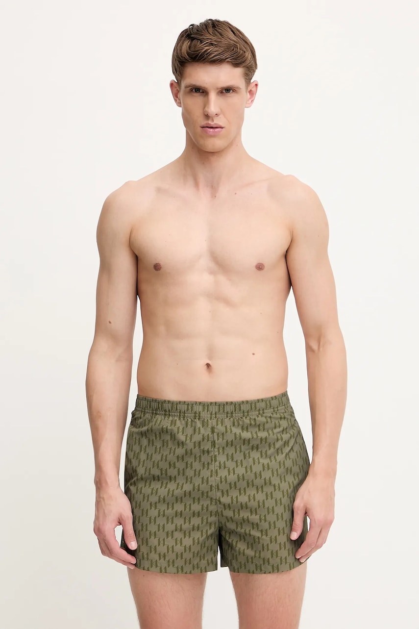Karl Lagerfeld pantaloni scurți de baie culoarea gri, A1M46061 Karl Lagerfeld pantaloni scurți de baie culoarea gri, A1M46061