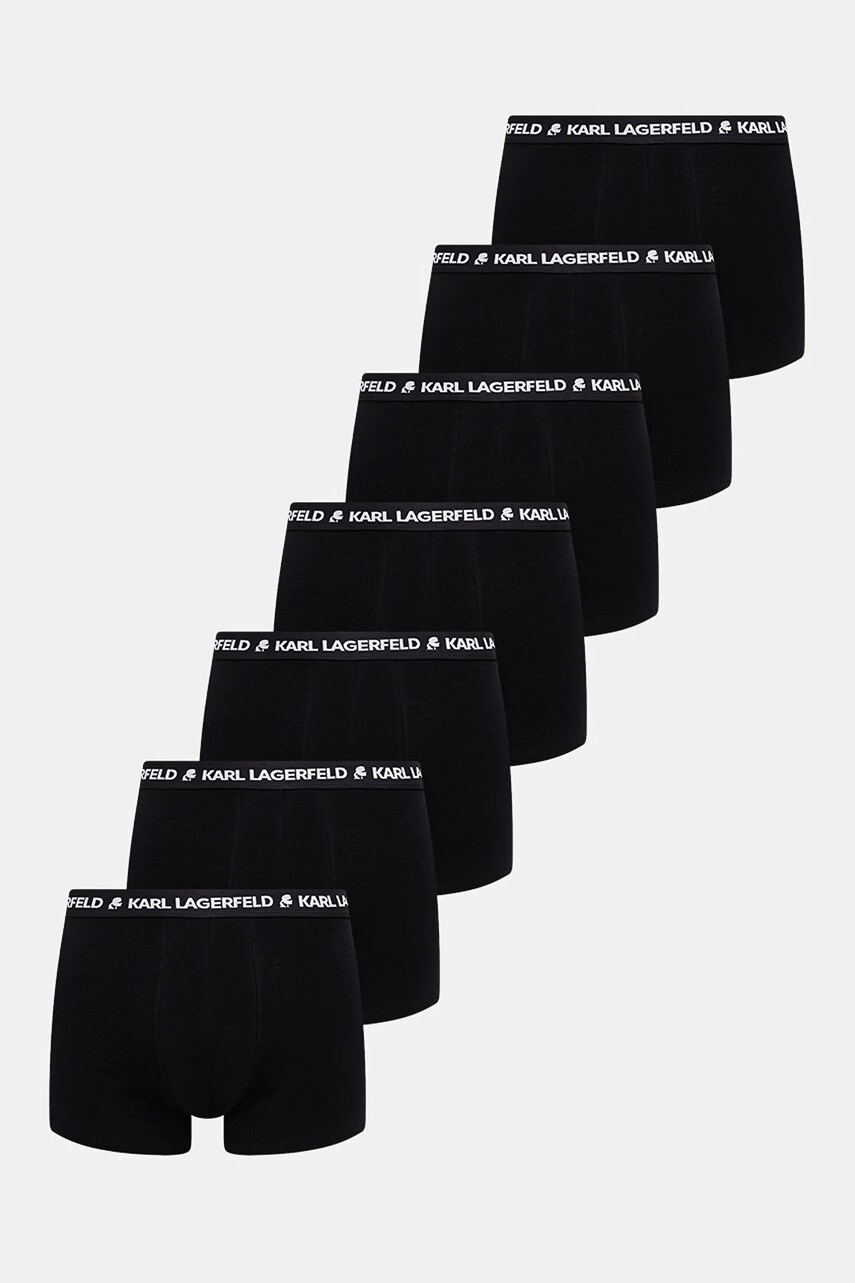 Karl Lagerfeld boxeri 7-pack bărbați, culoarea negru, A1M47010