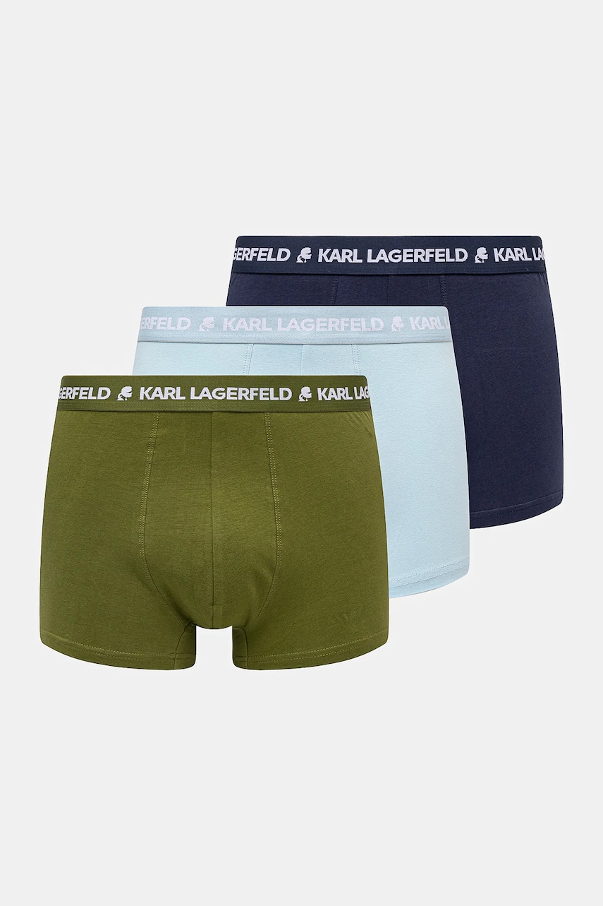 Karl Lagerfeld boxeri 3-pack barbati, culoarea albastru marin, A1M47017