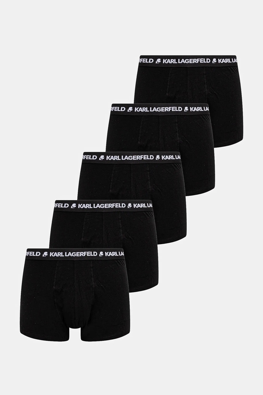 Karl Lagerfeld boxeri 5-pack barbati, culoarea negru, A1M47082