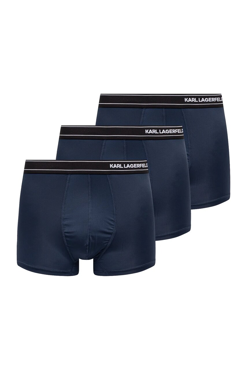 Karl Lagerfeld boxeri 3-pack barbati, culoarea albastru marin, A1M47084