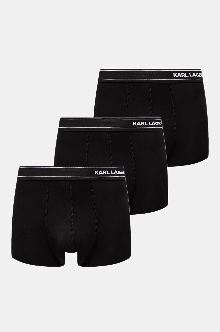 Karl Lagerfeld boxeri 3-pack barbati, culoarea negru, A1M47084