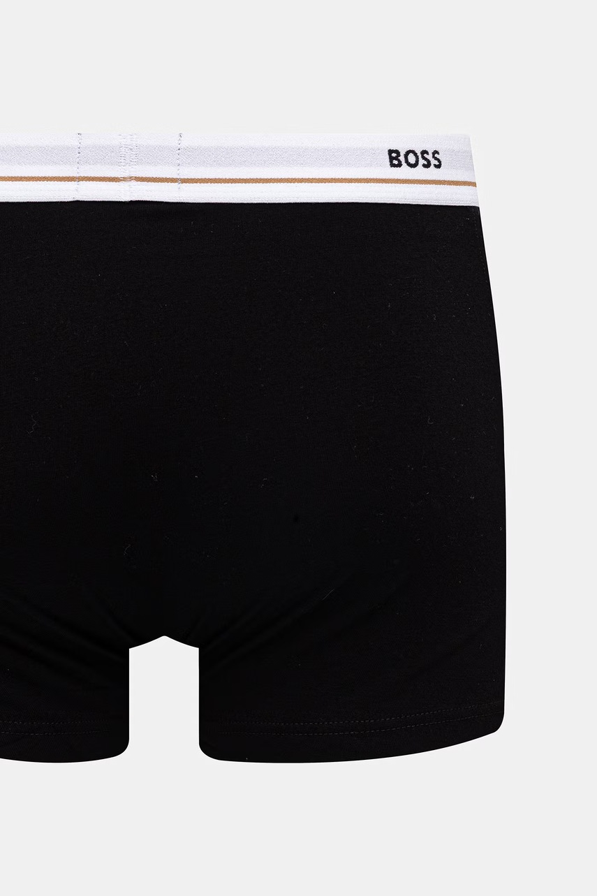 BOSS Boxerky pánske bavlnené s elastanom Trunk 5P Essential 5-pak