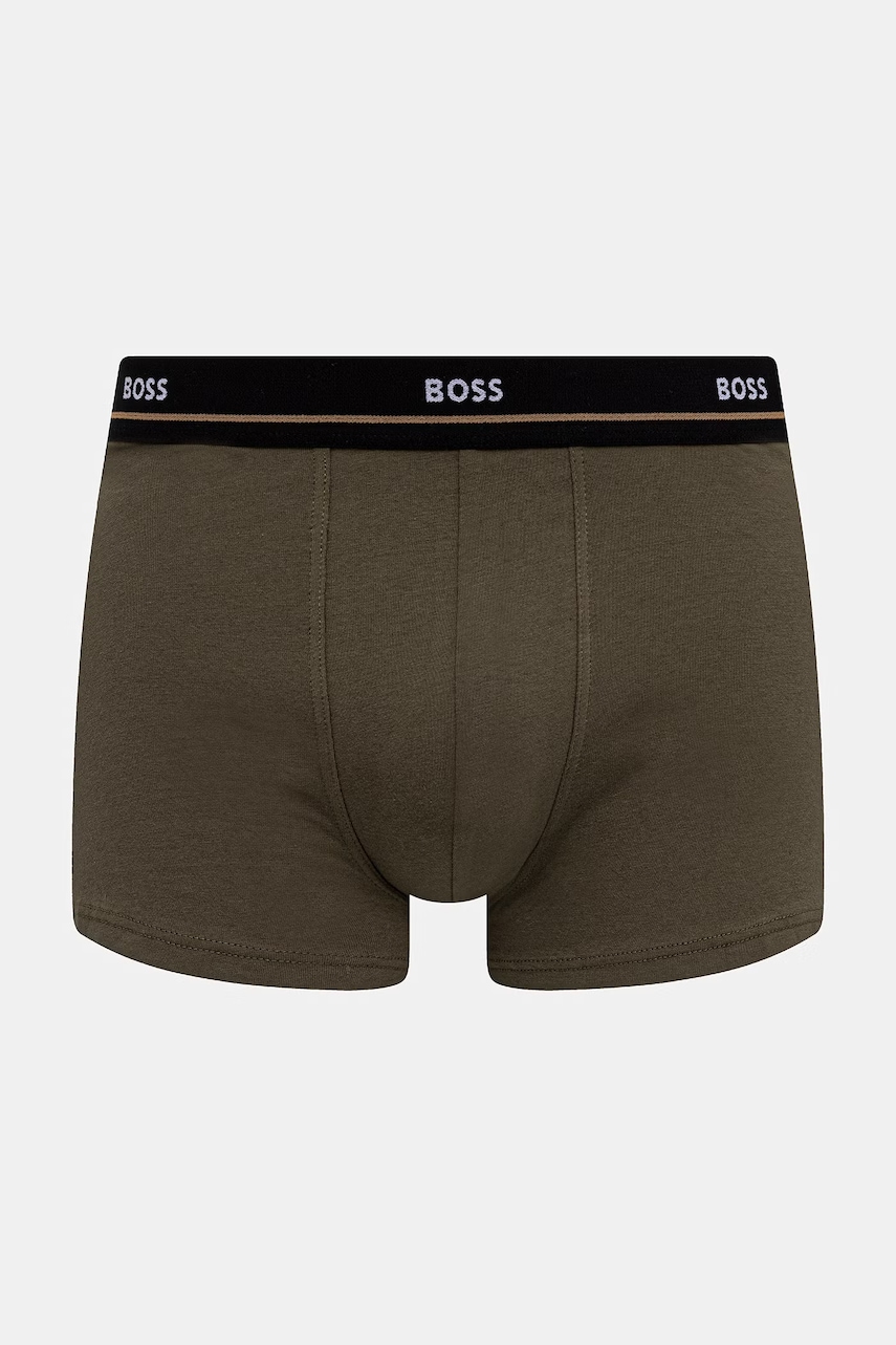 BOSS Boxerky pánske bavlnené s elastanom Trunk 5P Essential 5-pak