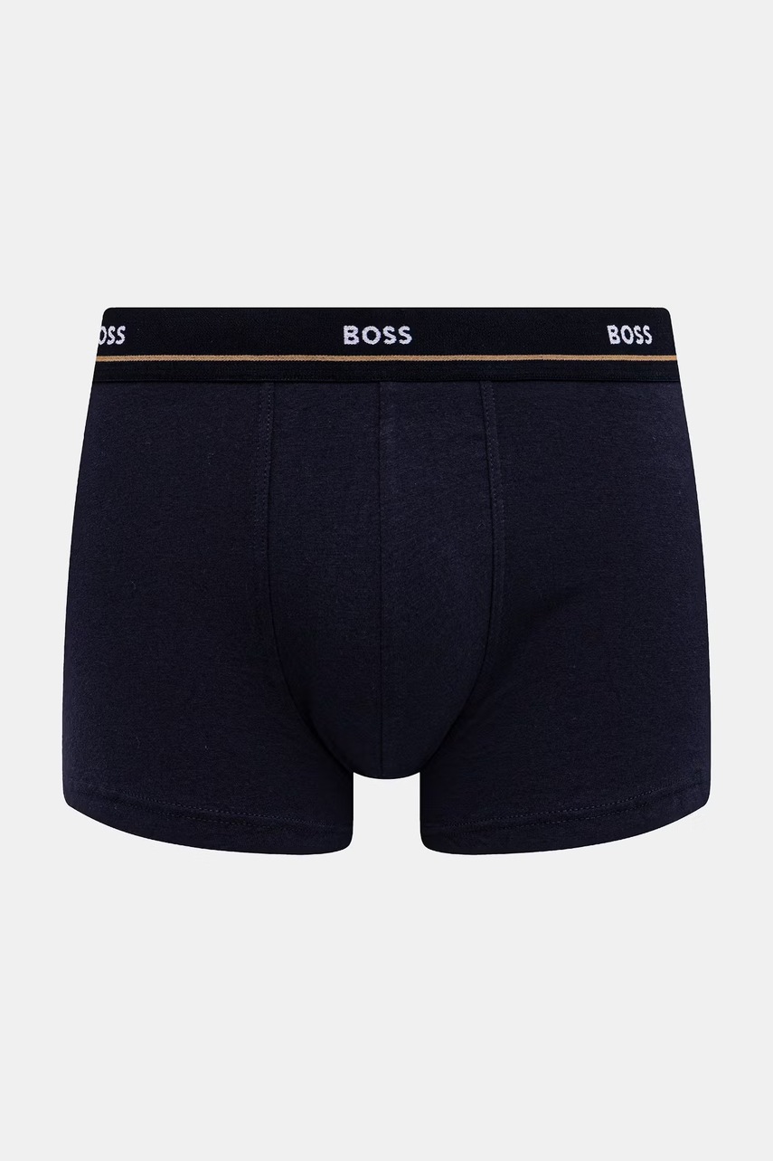 BOSS Boxerky pánske bavlnené s elastanom Trunk 5P Essential 5-pak