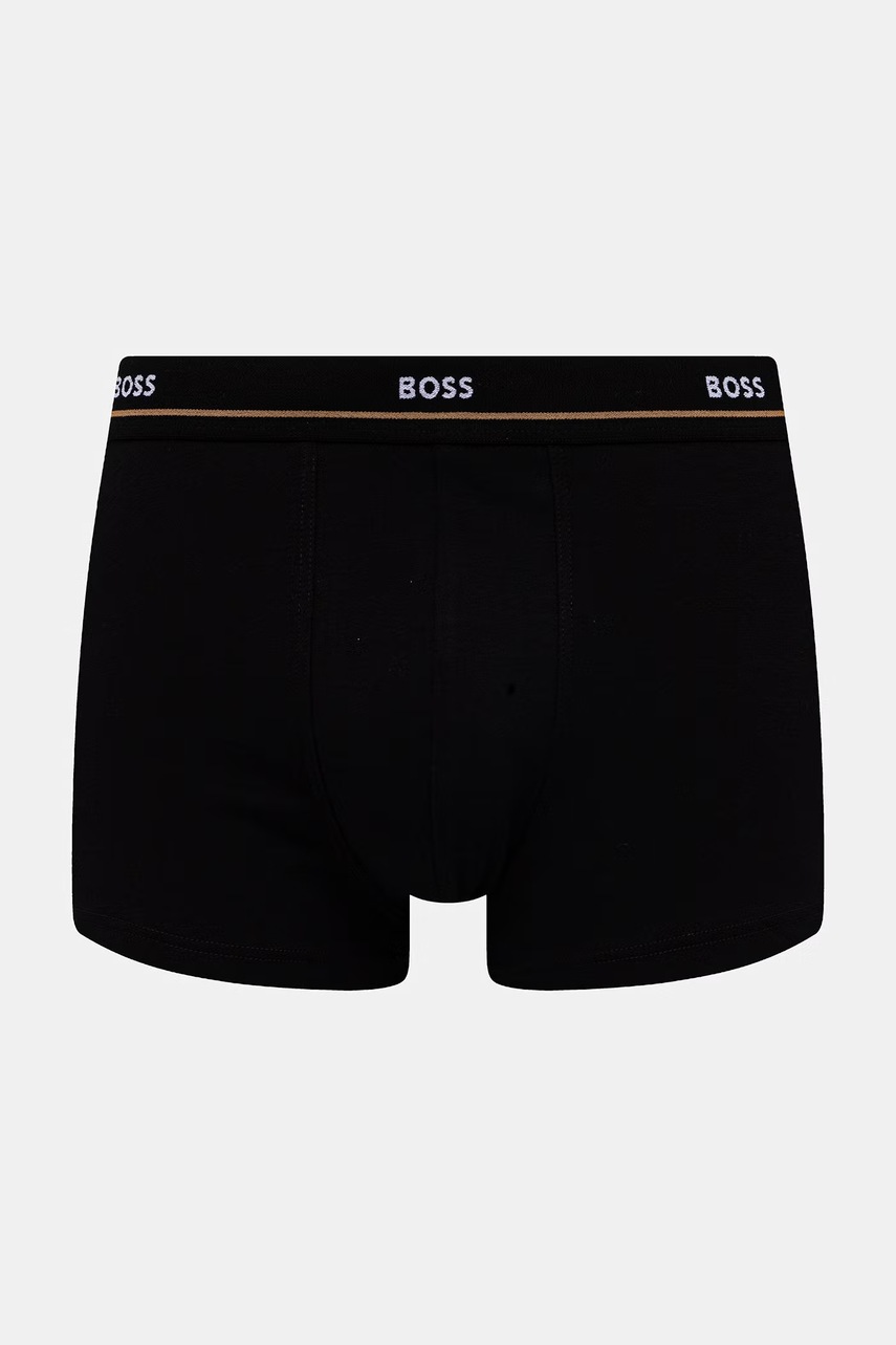BOSS Boxerky pánske bavlnené s elastanom Trunk 5P Essential 5-pak