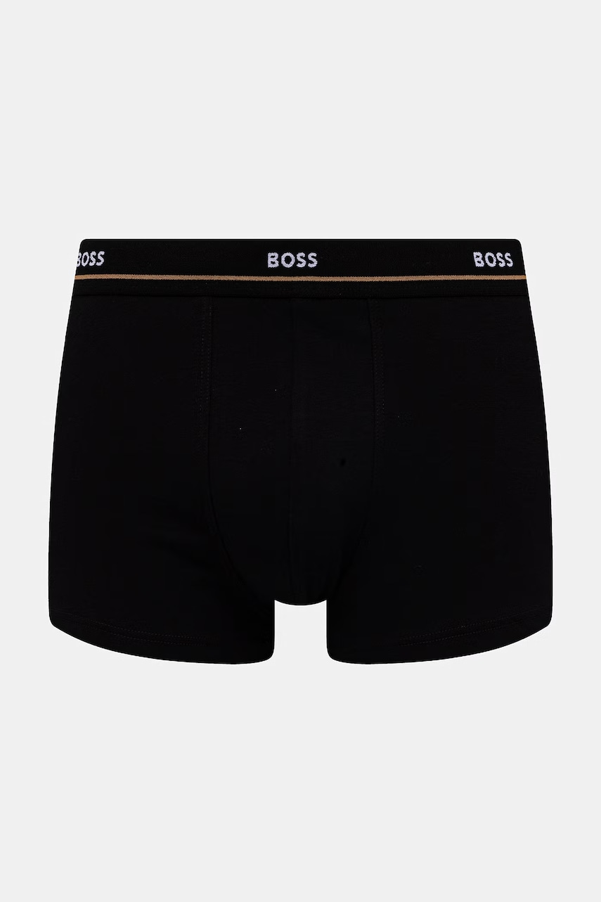 BOSS Boxerky pánske bavlnené s elastanom Trunk 5P Essential 5-pak
