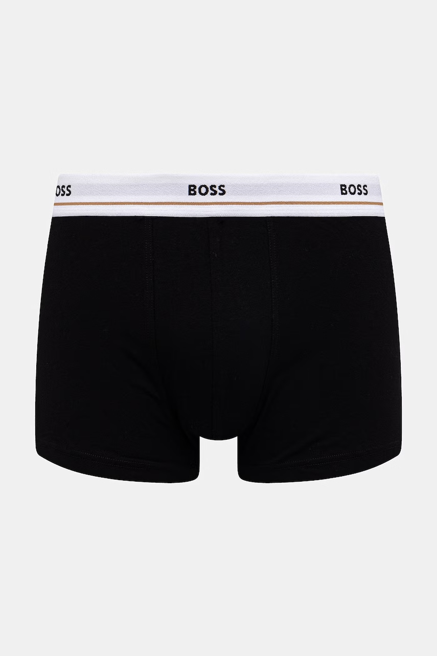 BOSS Boxerky pánske bavlnené s elastanom Trunk 5P Essential 5-pak