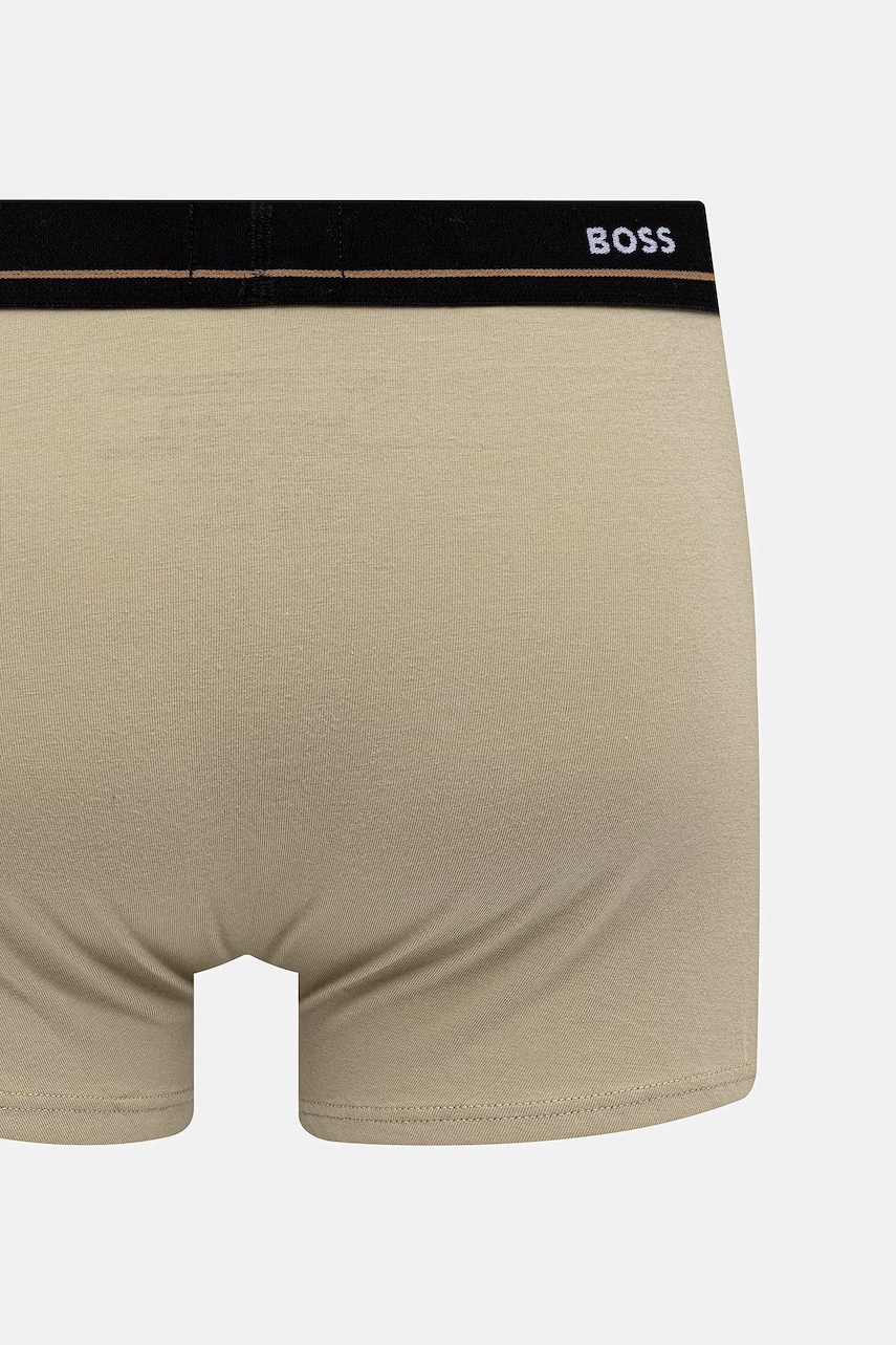 BOSS Boxerky pánske bavlnené s elastanom Trunk 5P Essential 5-pak
