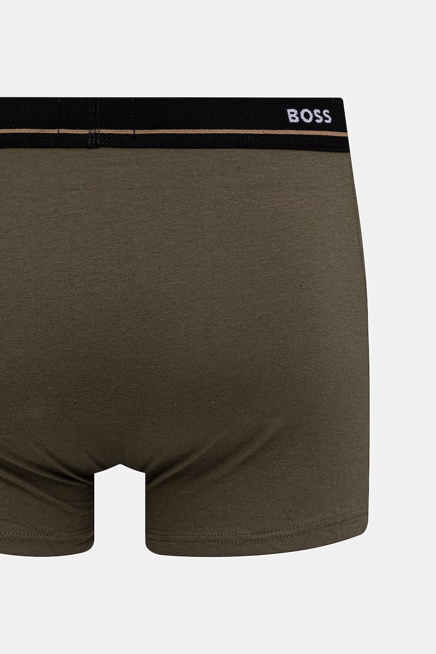 BOSS Boxerky pánske bavlnené s elastanom Trunk 5P Essential 5-pak