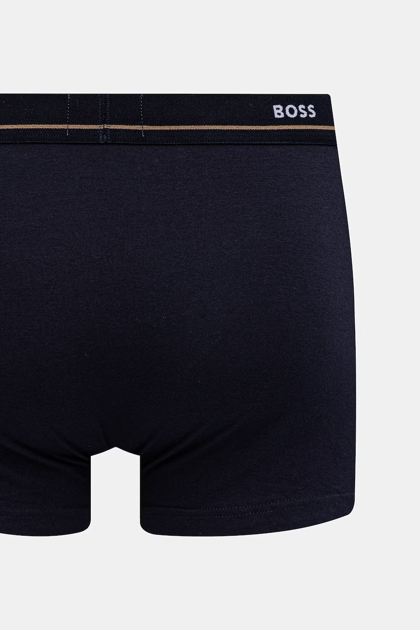 BOSS Boxerky pánske bavlnené s elastanom Trunk 5P Essential 5-pak