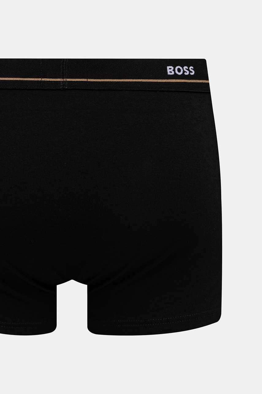 BOSS boxerky pánske bavlnené s elastanom Trunk 5P Essential 5-pak