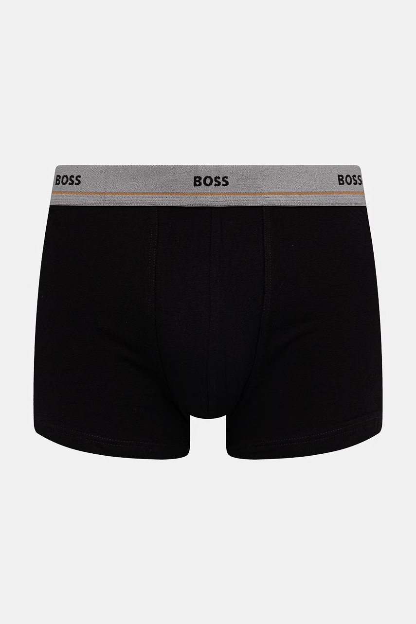 BOSS boxerky pánske bavlnené s elastanom Trunk 5P Essential 5-pak