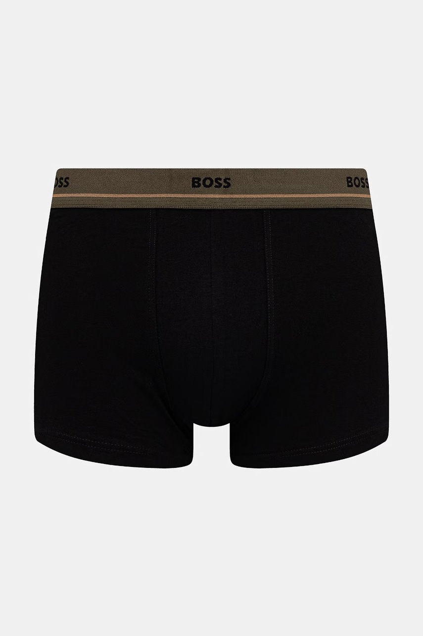 BOSS boxerky pánske bavlnené s elastanom Trunk 5P Essential 5-pak