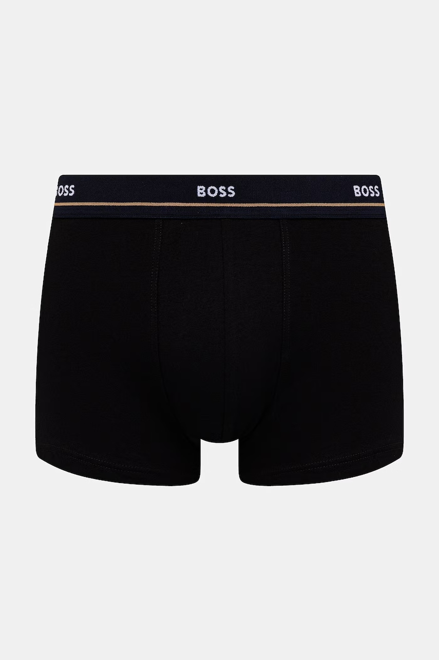 BOSS boxerky pánske bavlnené s elastanom Trunk 5P Essential 5-pak